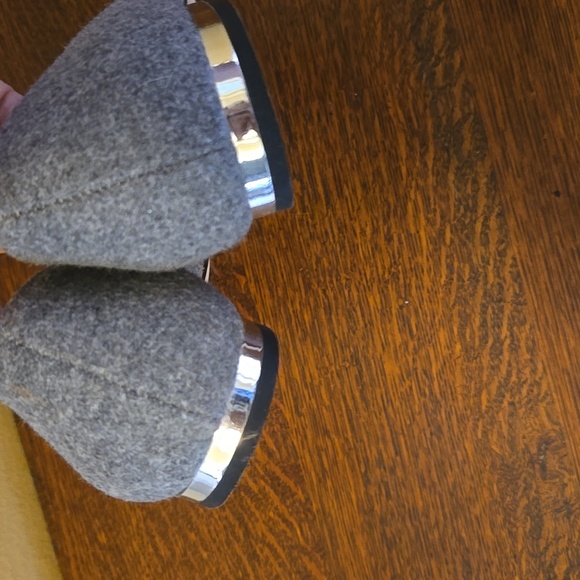 Talbots Gray Flannel Bejeweled Flats - Picture 6 of 13